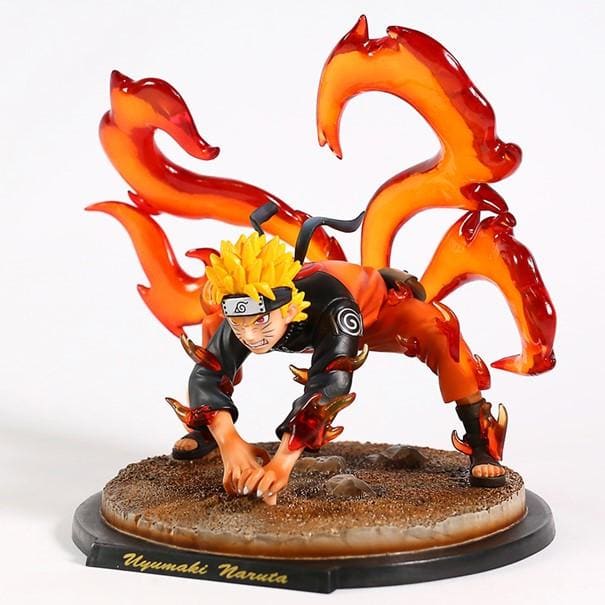 Figurine Naruto Uzumaki x 4 Queues - Naruto