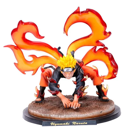 Figurine Naruto Uzumaki x 4 Queues - Naruto